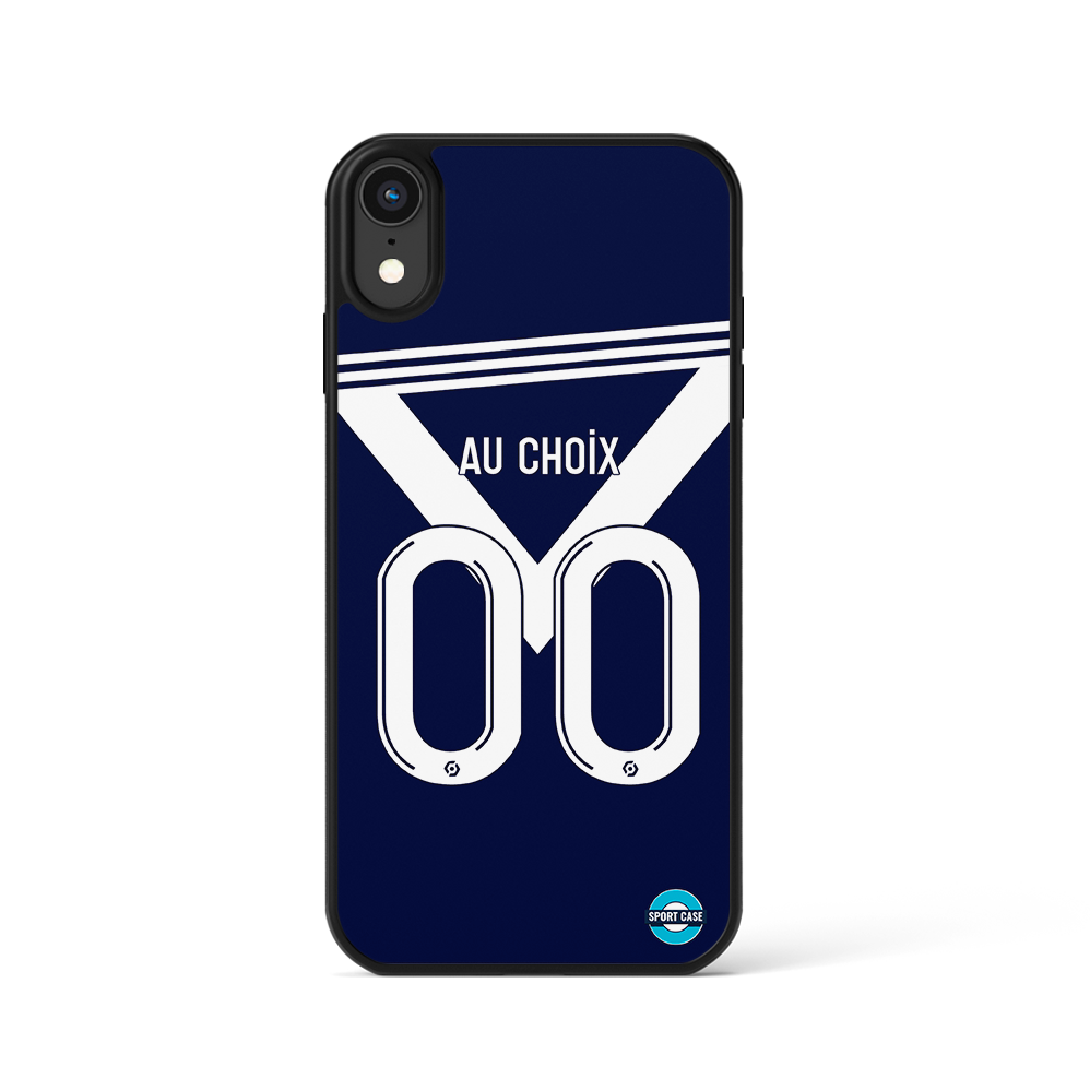 coque téléphone personnalisable football ligue 2 club maillot Bordeaux domicile