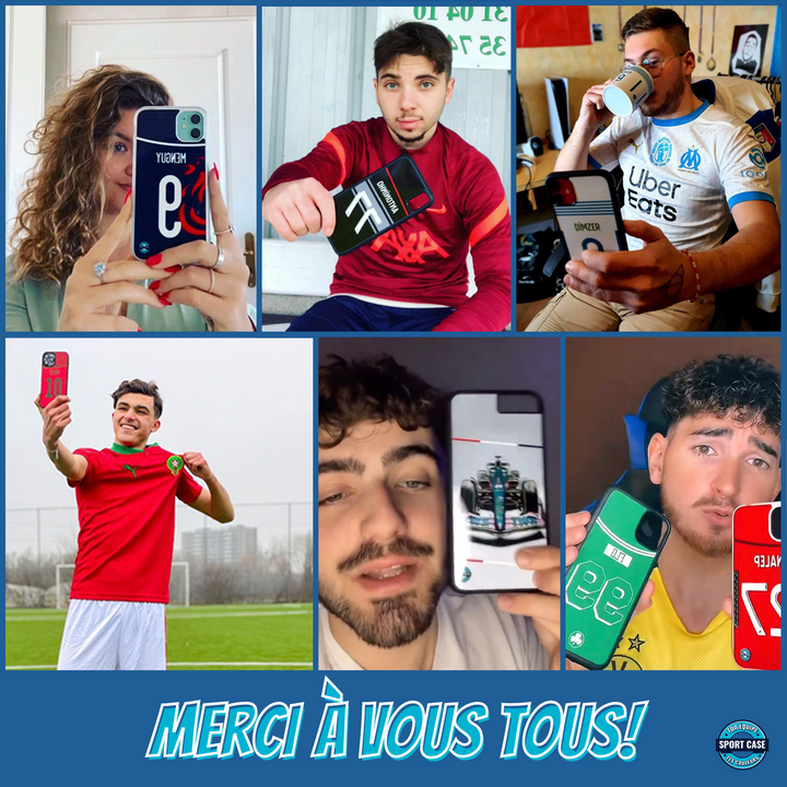 photo influenceurs partenaires sportcase remercîments