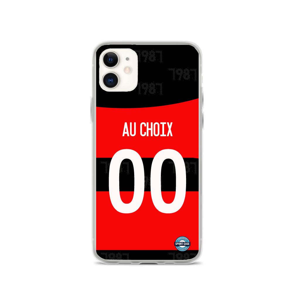 coque téléphone personnalisable maillot football club Flammengo