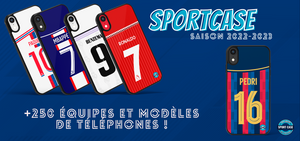 sportcase coque téléphone foot rugby f1 basket