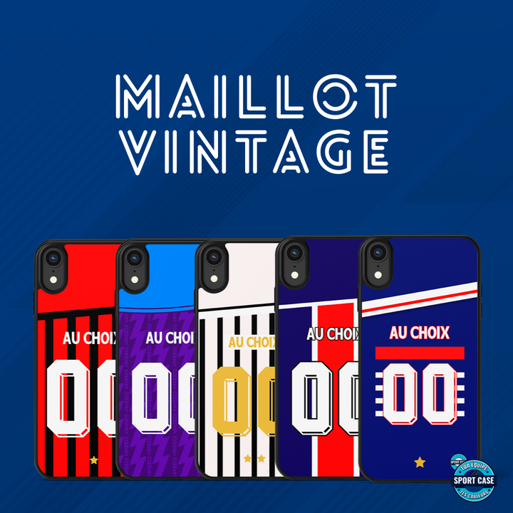 coque de téléphone éditions maillot vintage football sportcase