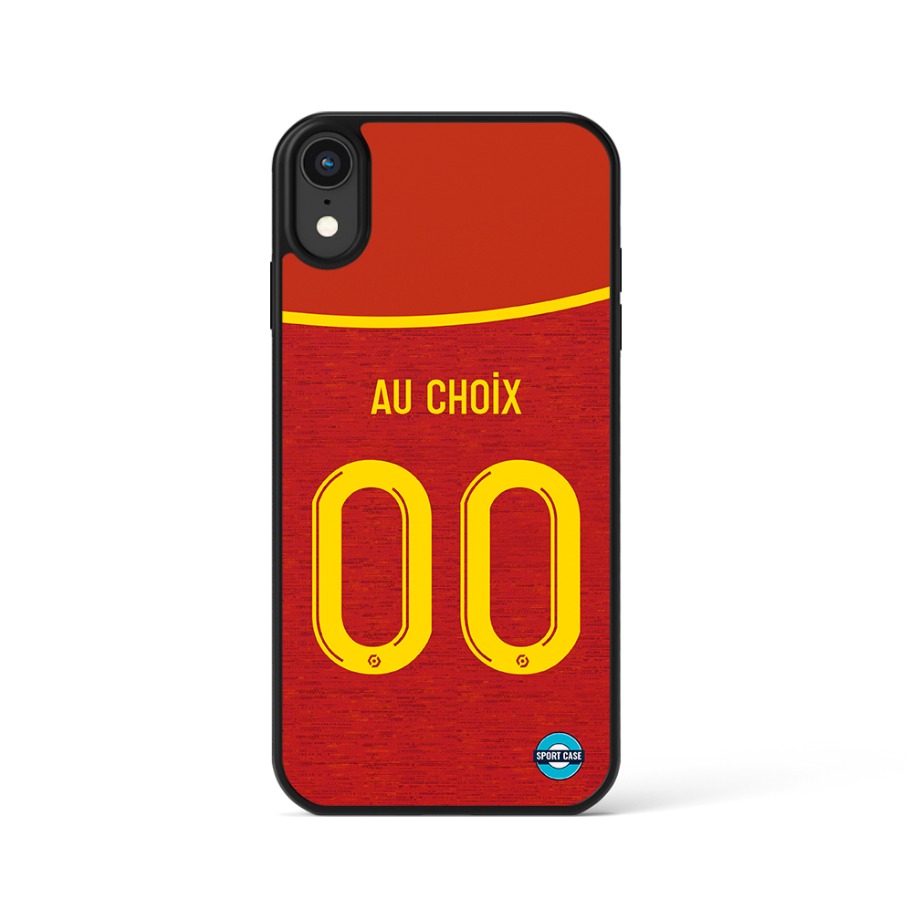coque téléphone personnalisable football ligue 2 club maillot Rodez domicile