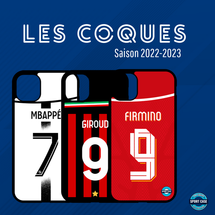 collection de coque personnalisable sportcase saison 2022-2023