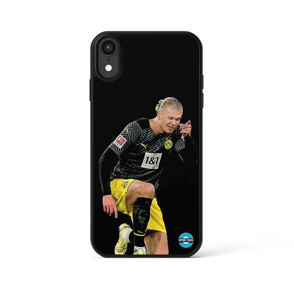 coque de téléphone personnalisable joueur Haaland dortmund