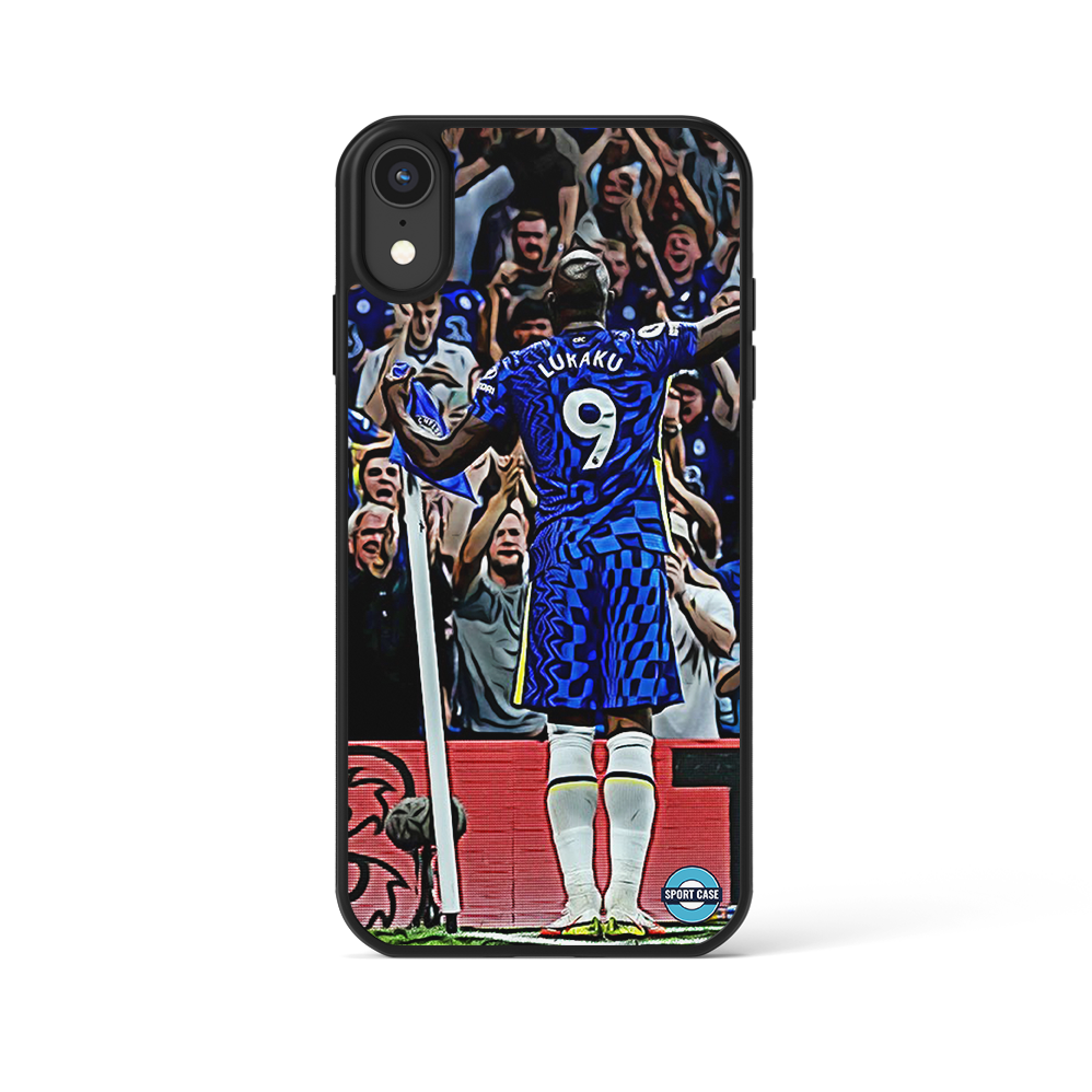 coque de téléphone personnalisable célébration joueur chelsea lukaku 9
