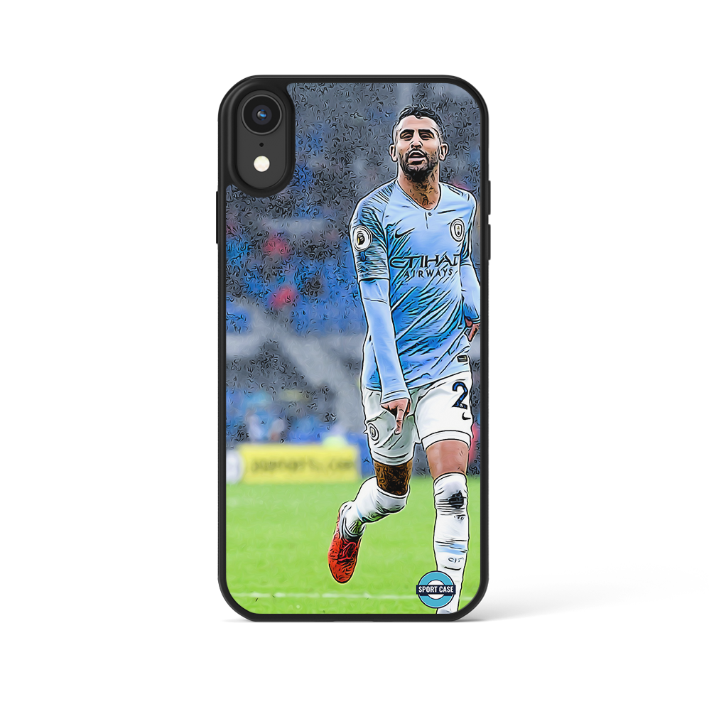 coque de téléphone personnalisable célébration joueur Mahrez manchester city