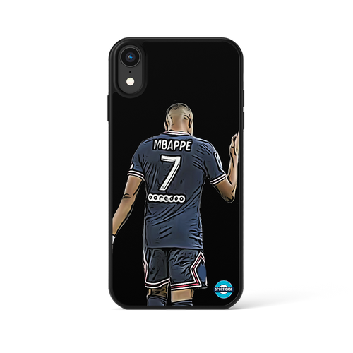coque de téléphone personnalisable célébration joueur mbappé 7 paris psg