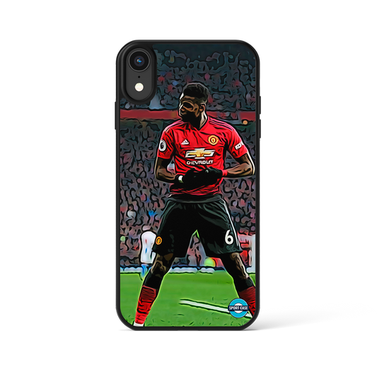 coque de téléphone personnalisable célébration joueur Paul Pogba manchester united
