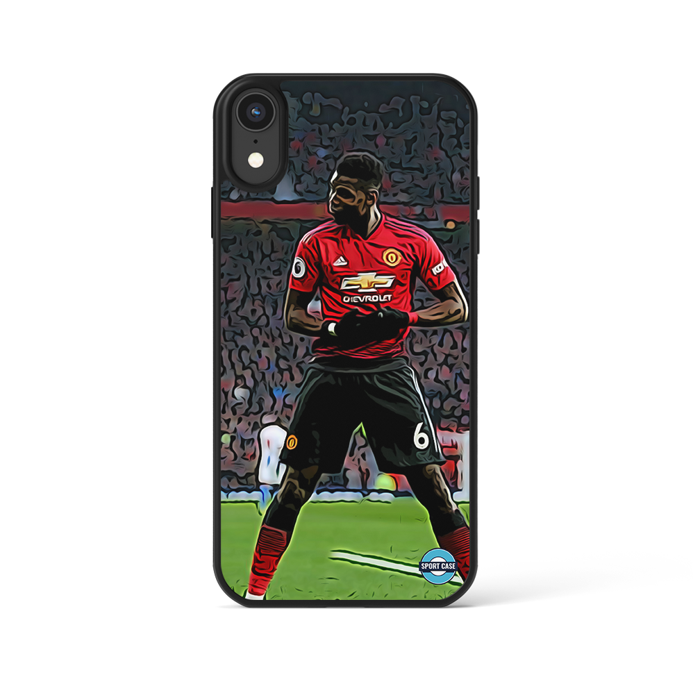 coque de téléphone personnalisable célébration joueur Paul Pogba manchester united