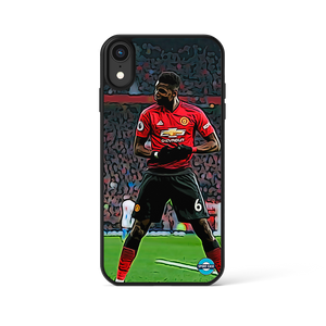 coque de téléphone personnalisable célébration joueur Paul Pogba manchester united