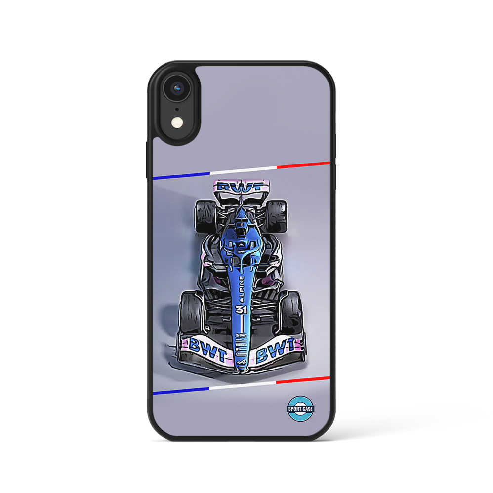 coque téléphone formule 1 f1 alpine 2023 bleu
