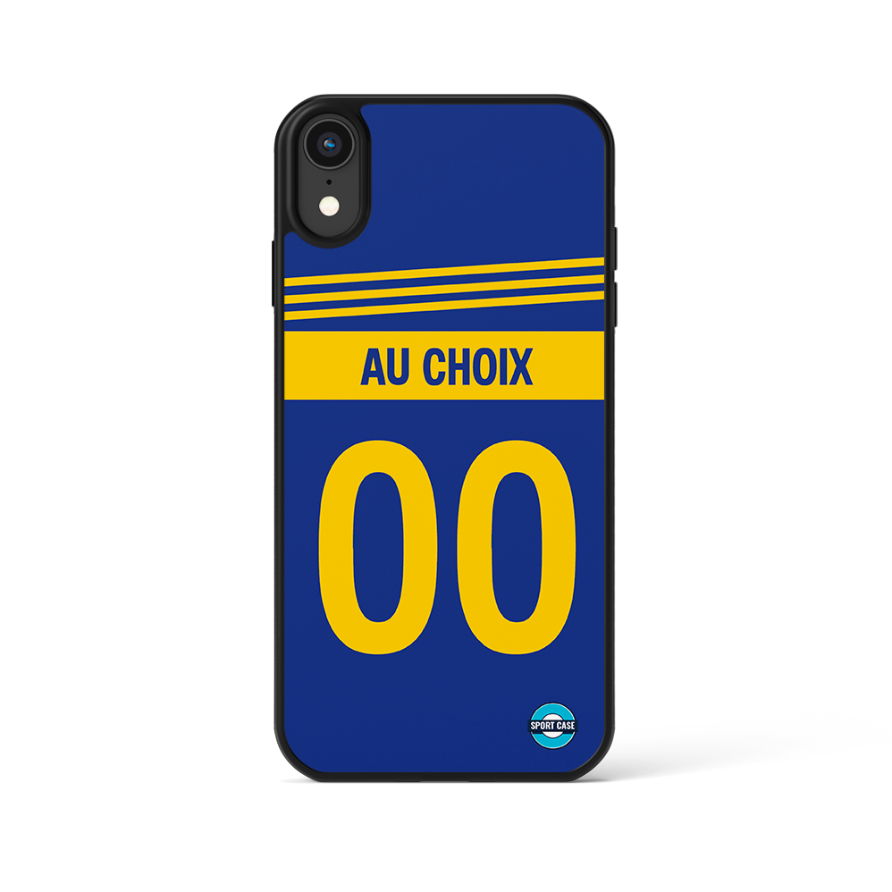 coque téléphone personnalisable maillot football club  Boca Juniors domicile