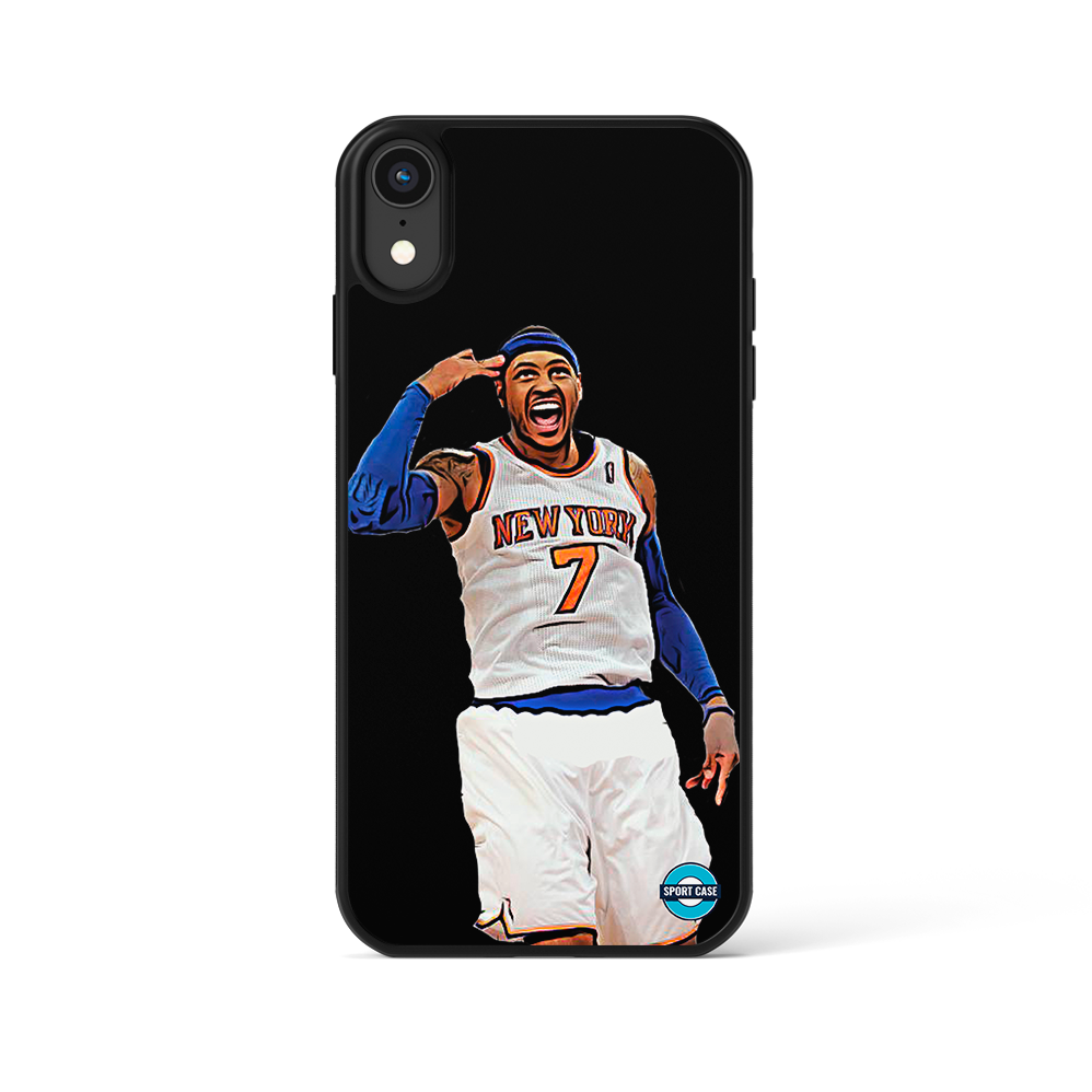 coque de téléphone personnalisable célébration joueur nba carmelo anthony
