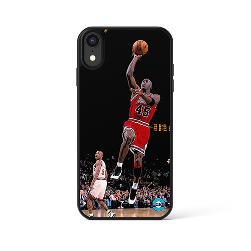 coque de téléphone personnalisable célébration joueur michael jordan bull 45 nba