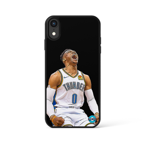 coque de téléphone personnalisable célébration joueur russel Westbrook nba