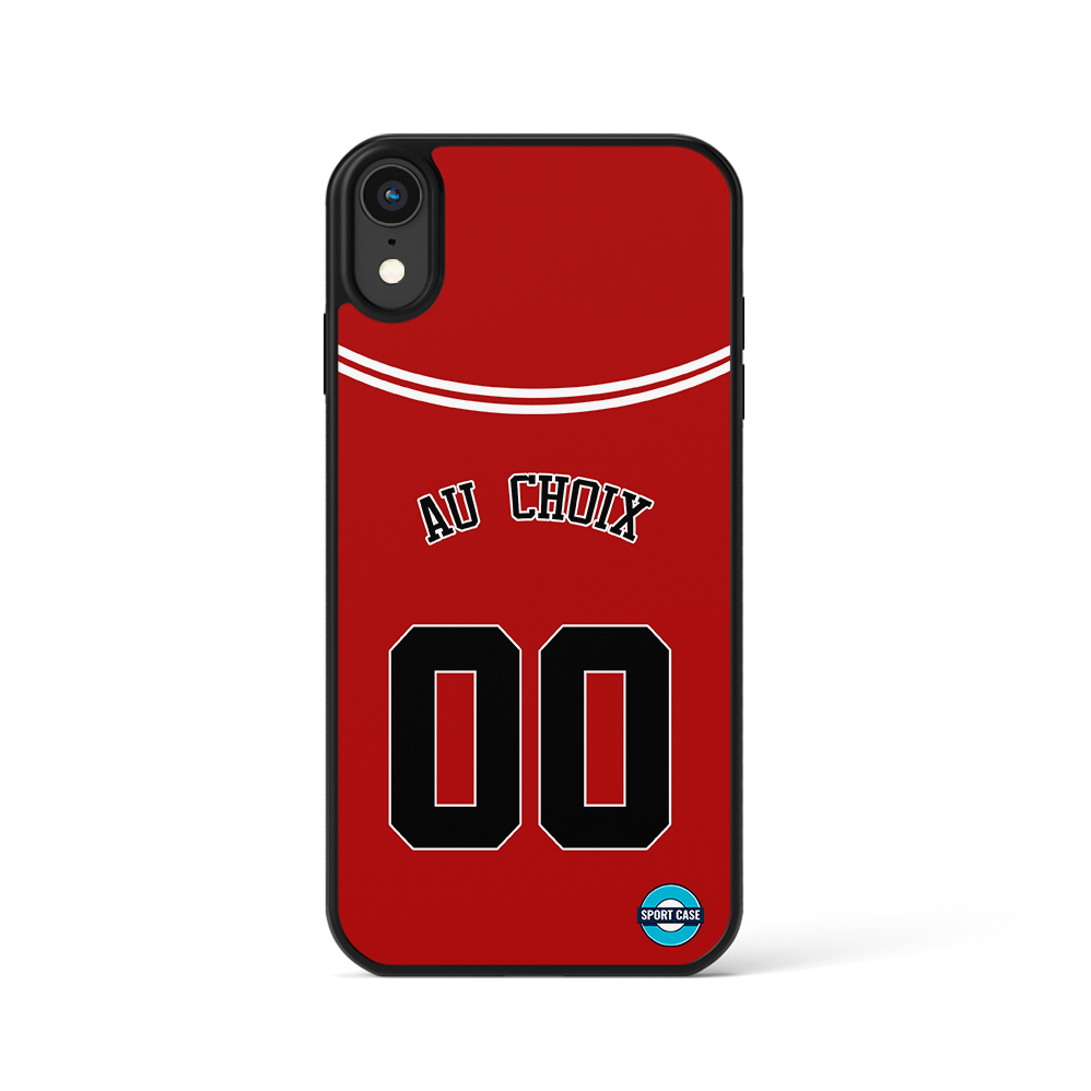 chicago bulls nba coque de téléphone personnsalible maillot