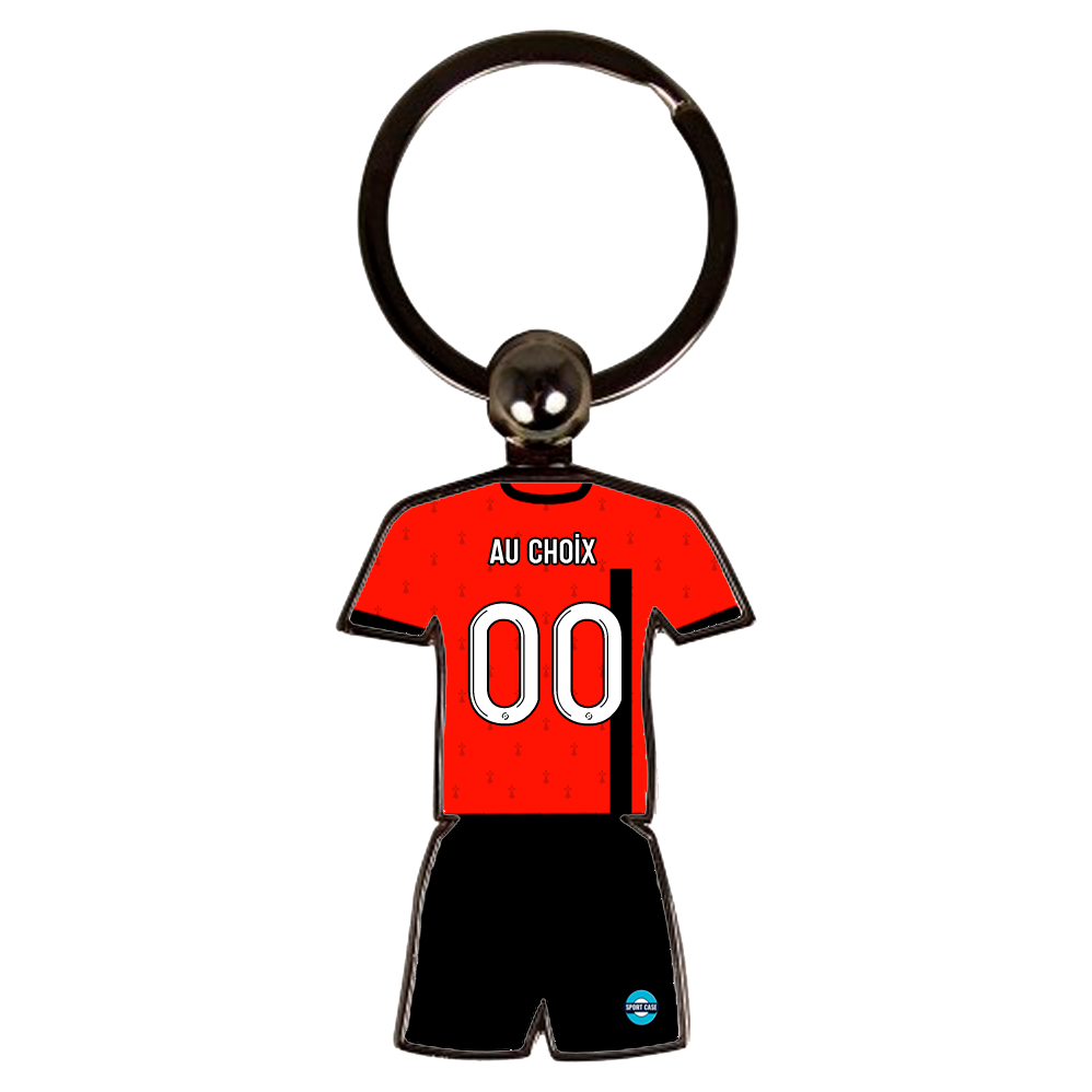 porte clés maillot foot personnalisable stade rennais